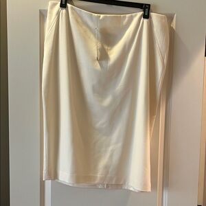Talbots Cream Pencil Skirt